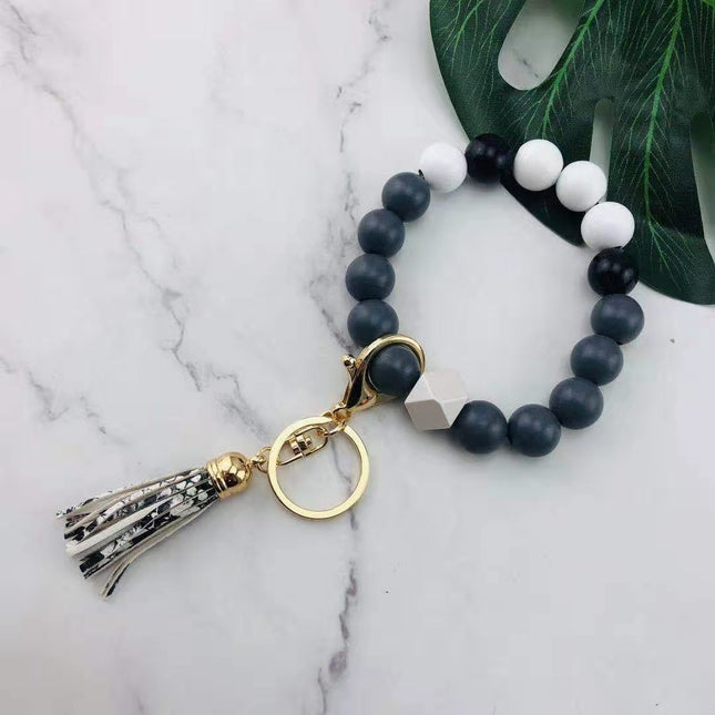 Fashion Personalized Key Chain Bracelet Beads - Glossorea