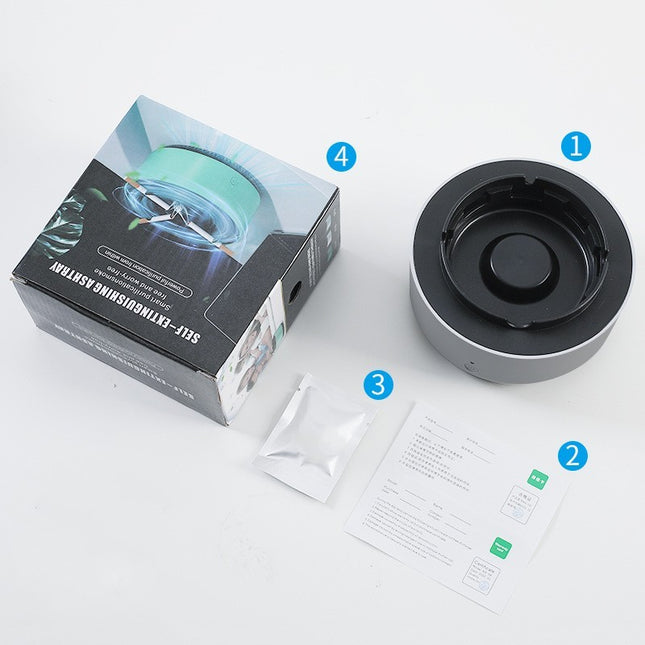 Smoke Removing ashtray Air Purification Ashtray Anion Purification Practical Automatic Purifier Ashtray Portable Gadgets For Car Ashtray - Glossorea