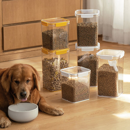 Pet Cat Food Dog Food Sealed Storage Bucket - Glossorea