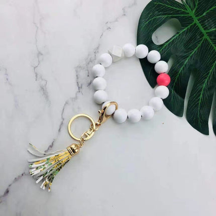 Fashion Personalized Key Chain Bracelet Beads - Glossorea