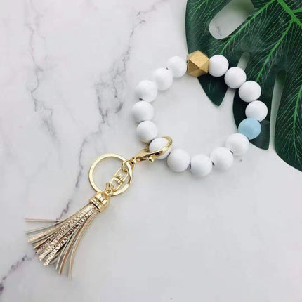 Fashion Personalized Key Chain Bracelet Beads - Glossorea