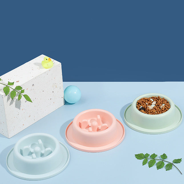 Pet Slow Food Bowl Anti-choking Food Apparatus - Glossorea