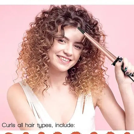 BESTOPE PRO 5-in-1 Curling Iron Set – Interchangeable Barrels - Glossorea