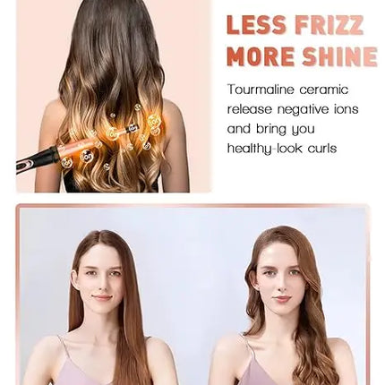 BESTOPE PRO 5-in-1 Curling Iron Set – Interchangeable Barrels - Glossorea