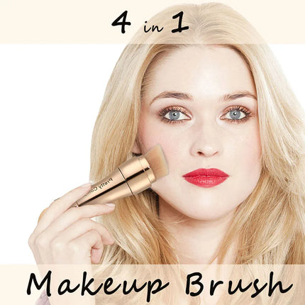 4-in-1 Professional Makeup Brush – Foundation, Eyebrow, Shadow, Concealer - Glossorea