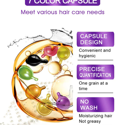 Sevich Hair Vitamin Capsule Set – Keratin & Moroccan Oil Serum (3PCS) - Glossorea