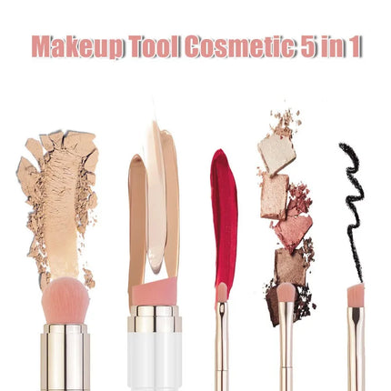 4-in-1 Professional Makeup Brush – Foundation, Eyebrow, Shadow, Concealer - Glossorea