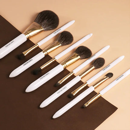 CHICHODO 10PCS Luxurious Makeup Brush Set – Fox, Goat & Synthetic Hair - Glossorea