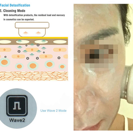 2-in-1 Ultrasonic Facial Massager – Skin Tightening & Body Care - Glossorea