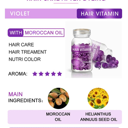 Sevich Hair Vitamin Capsule Set – Keratin & Moroccan Oil Serum (3PCS) - Glossorea