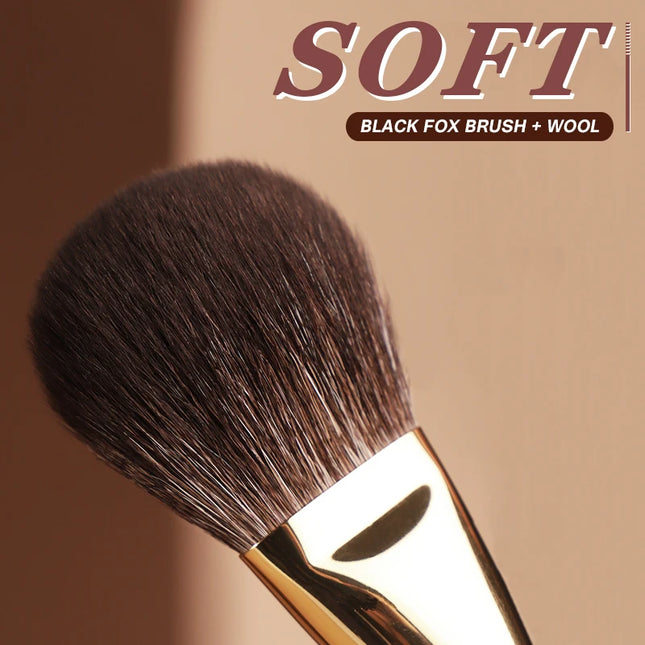 CHICHODO 10PCS Luxurious Makeup Brush Set – Fox, Goat & Synthetic Hair - Glossorea