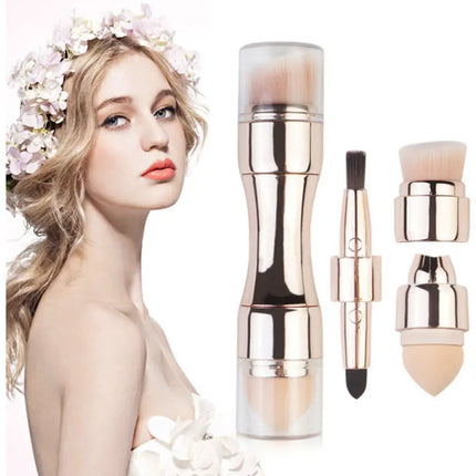 4-in-1 Professional Makeup Brush – Foundation, Eyebrow, Shadow, Concealer - Glossorea
