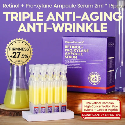 Retinol + Pro-Xylane Ampoule – Anti-Aging Repair (15pcs) - Glossorea