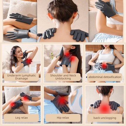 EMS Massage Gloves – TENS Muscle Stimulator with Remote - Glossorea