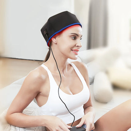 Red Light Therapy Hair Growth Cap – Rechargeable & Unisex - Glossorea