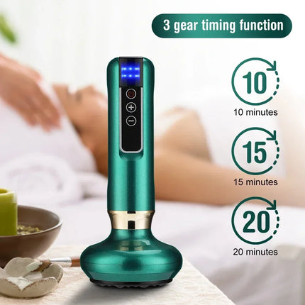 Tricolor Electric Gua Sha Massager – Anti-Cellulite & Slimming Tool - Glossorea