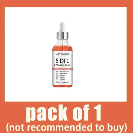 Jaysuing 5-in-1 Hyaluronic Face Serum – 30ml - Glossorea