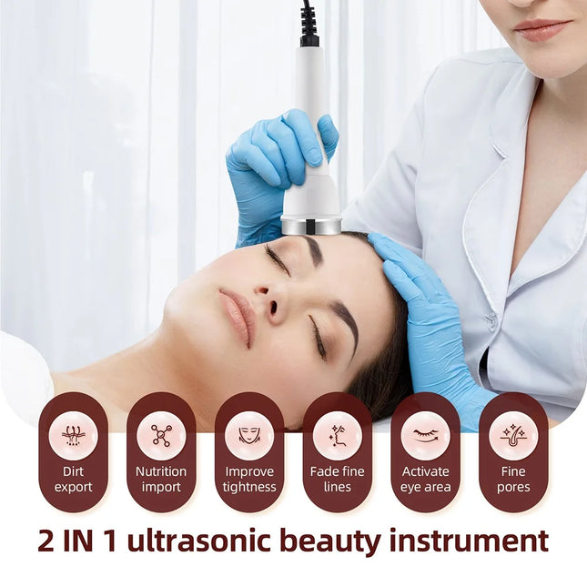 High Frequency Ultrasonic Face Massager – Lifting & Eye Care Device - Glossorea