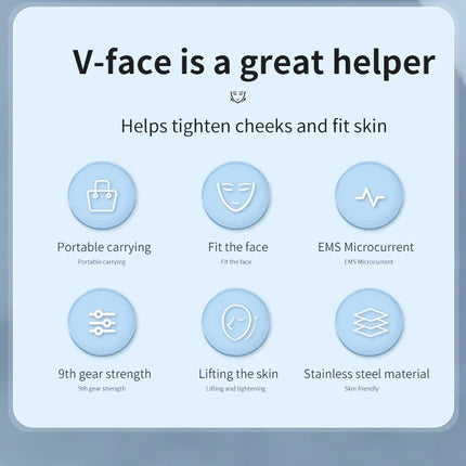 V-Line EMS Chin Massager – Double Chin Remover & Face Lifter - Glossorea