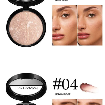 Marble Bronzer Powder – Oil Control & Long-Lasting Finish - Glossorea