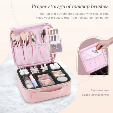 Professional Makeup Brush Bag – Waterproof Travel Organizer - Glossorea