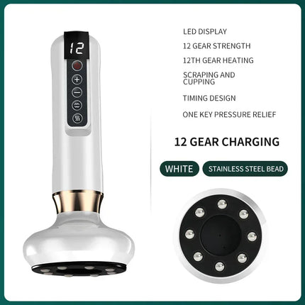 Tricolor Electric Gua Sha Massager – Anti-Cellulite & Slimming Tool - Glossorea