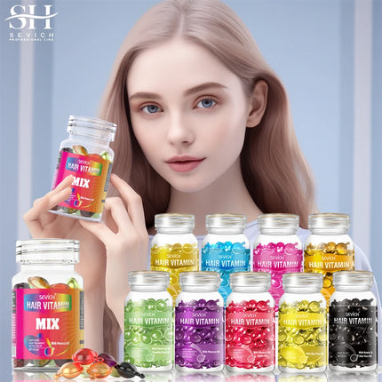 Sevich Vitamin Hair Capsules – Keratin & Moroccan Oil Anti-Hair Loss - Glossorea