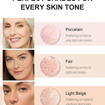 Marble Bronzer Powder – Oil Control & Long-Lasting Finish - Glossorea