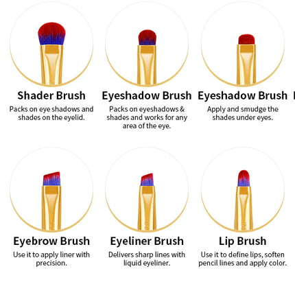 Docolor Professional Makeup Brush Set – 10 to 30pcs - Glossorea