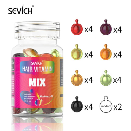 Sevich Vitamin Hair Capsules – Keratin & Moroccan Oil Anti-Hair Loss - Glossorea