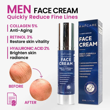 Men's Anti-Wrinkle Face Cream for Firming & Brightening - Glossorea