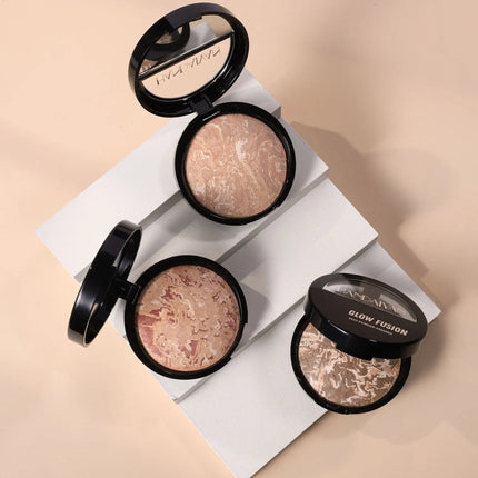 Marble Bronzer Powder – Oil Control & Long-Lasting Finish - Glossorea