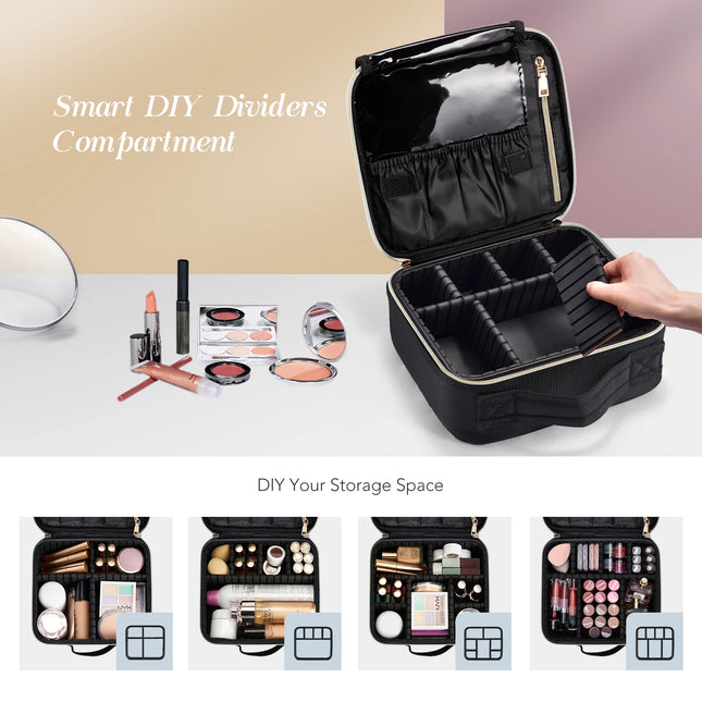 Professional Makeup Brush Bag – Waterproof Travel Organizer - Glossorea