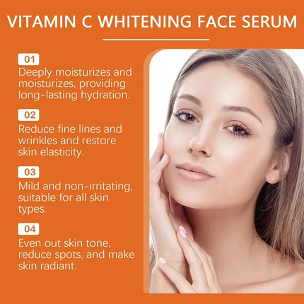 Vitamin C Whitening Serum – Dark Spot & Freckle Remover - Glossorea