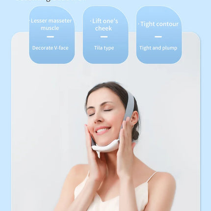 V-Line EMS Chin Massager – Double Chin Remover & Face Lifter - Glossorea