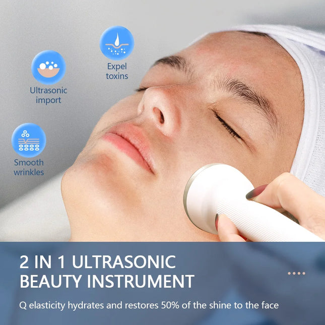 Foreverlily Ultrasonic Facial Machine – Lifting, Tightening & Pore Cleansing - Glossorea