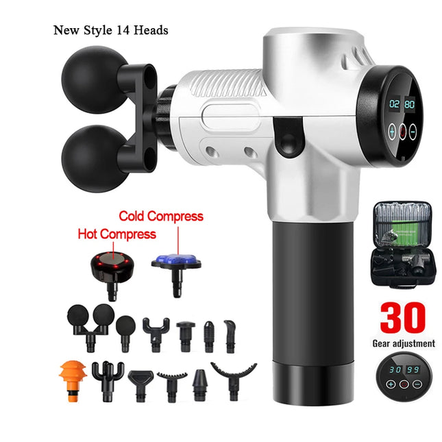Professional Massage Gun – Hot & Cold Compress for Muscle Relief - Glossorea