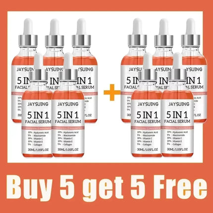 Jaysuing 5-in-1 Hyaluronic Face Serum – 30ml - Glossorea