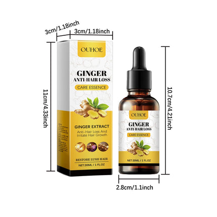 Ginger Hair Growth Oil – Anti-Hair Loss & Regrowth Treatment - Glossorea