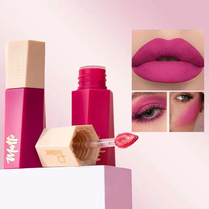14-Color Matte Waterproof Liquid Lipstick Set - Glossorea