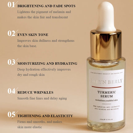 BELYN BERLY Turmeric Serum – Dark Spot Fade & Moisturizing (3pcs) - Glossorea