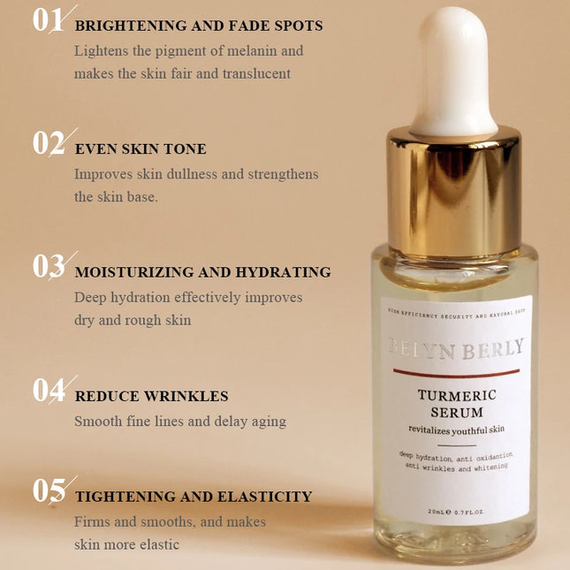 BELYN BERLY Turmeric Serum – Dark Spot Fade & Moisturizing (3pcs) - Glossorea
