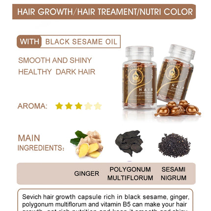 30PCS Hair Growth Oil Capsules – Natural, Moisturizing & Restorative - Glossorea
