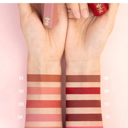 14-Color Matte Waterproof Liquid Lipstick Set - Glossorea