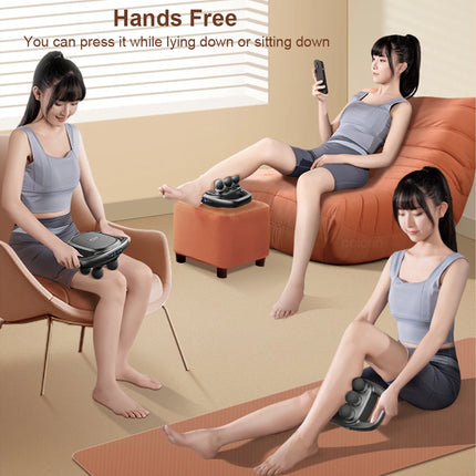 High-Frequency Fascia Massage Gun – 6 Heads for Full Body Relief - Glossorea