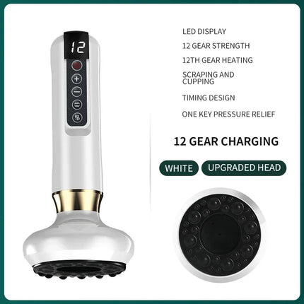 Tricolor Electric Gua Sha Massager – Anti-Cellulite & Slimming Tool - Glossorea