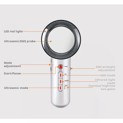 High-Frequency Fascia Massage Gun – 6 Heads for Full Body Relief - Glossorea