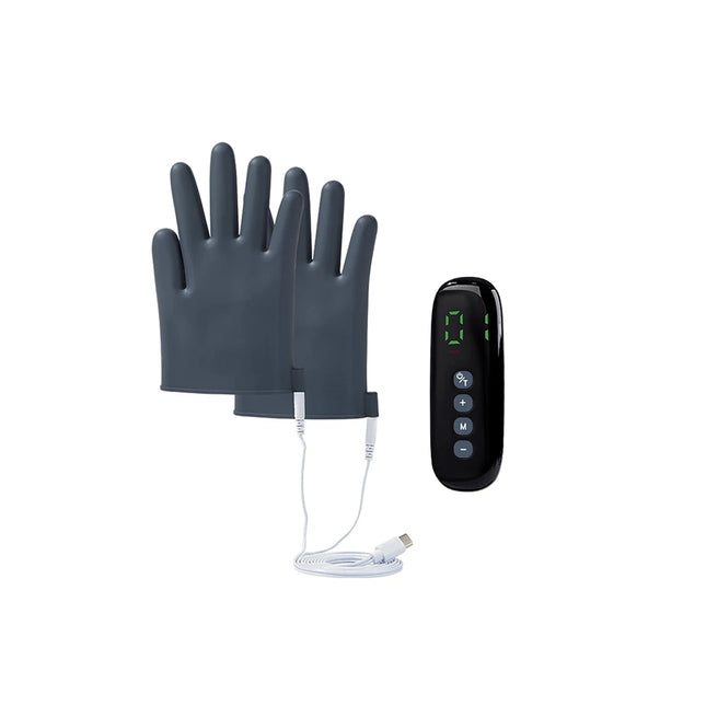 EMS Massage Gloves – TENS Muscle Stimulator with Remote - Glossorea