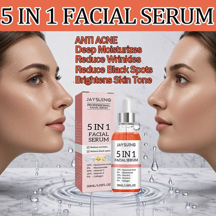 Jaysuing 5-in-1 Hyaluronic Face Serum – 30ml - Glossorea