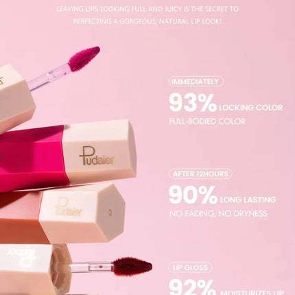 14-Color Matte Waterproof Liquid Lipstick Set - Glossorea
